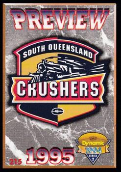 1994 Dynamic Rugby League Series 2 #215 Preview - South Queensland Front